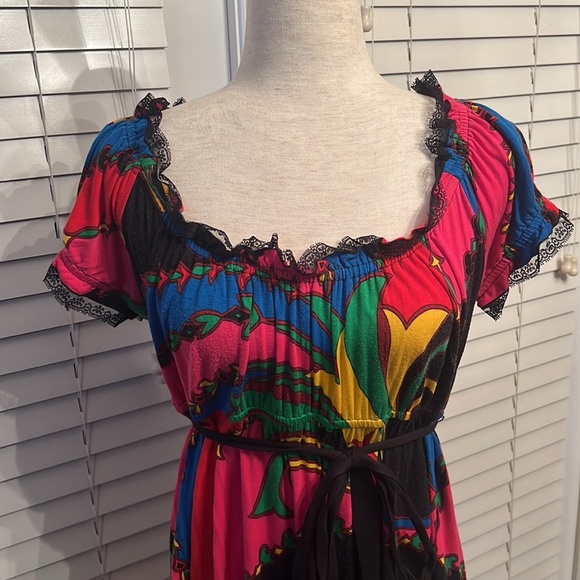 Betsey Johnson Colorful Short Sleeve Dress - Picture 2 of 11